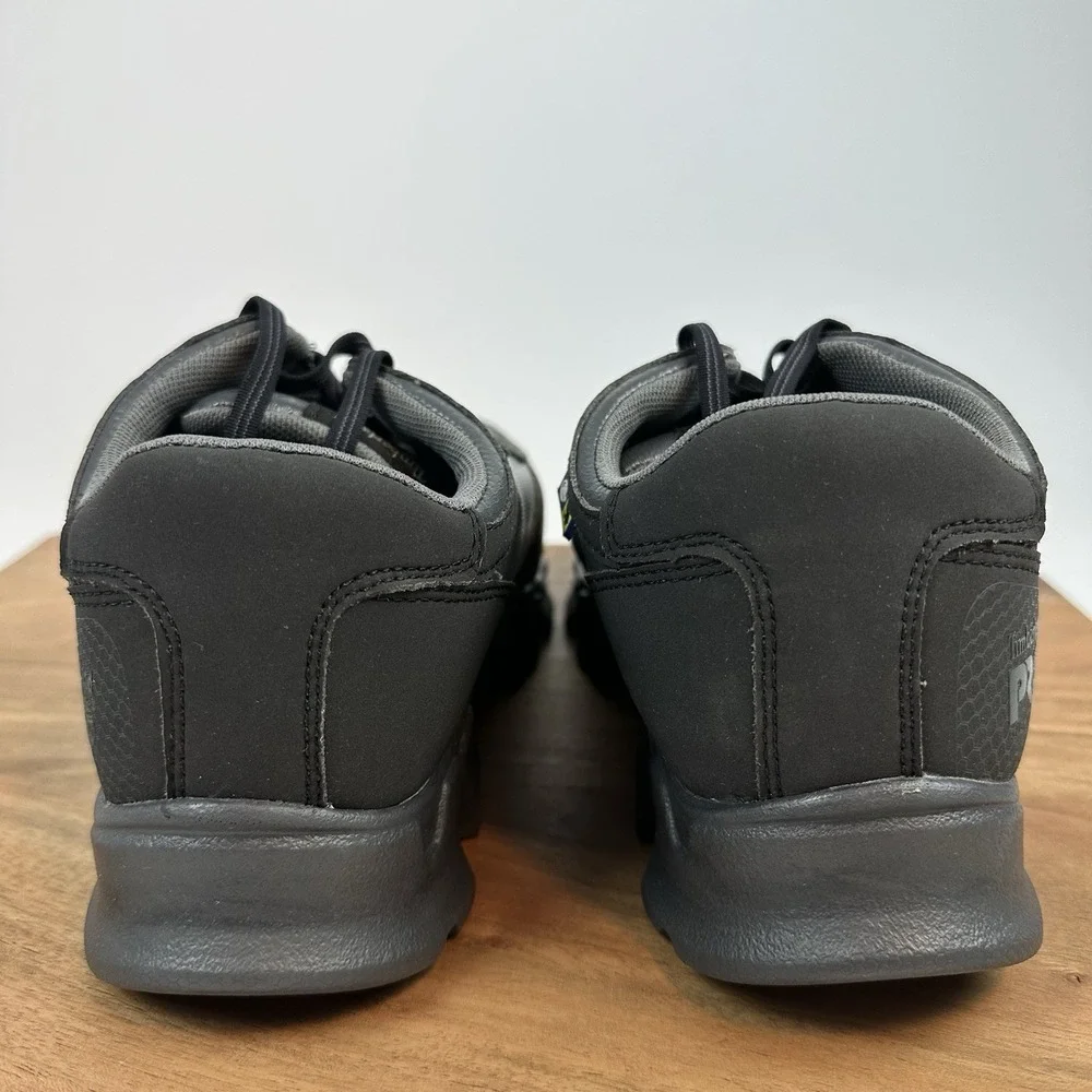 New Mens Timberland Pro Powertrain Gray Oxford Alloy Safety Toe Shoes Sz 8‎ W